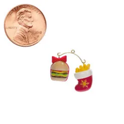 Hallmark Mini A Perfect Pairing Ornaments, Set Of 2 -Hallmark shop Burger and Fries Keepsake Ornaments 1499QXM9207 07