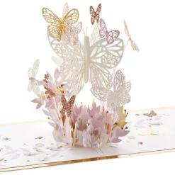 Hallmark Butterfly Bouquet Thankful For You 3D Pop-Up Thinking Of You Card