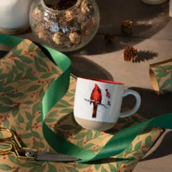 Cardinal And Holly Mug And Matching Card -Hallmark shop Cardinal Mug on Holly Branch With Card 2020220253 04