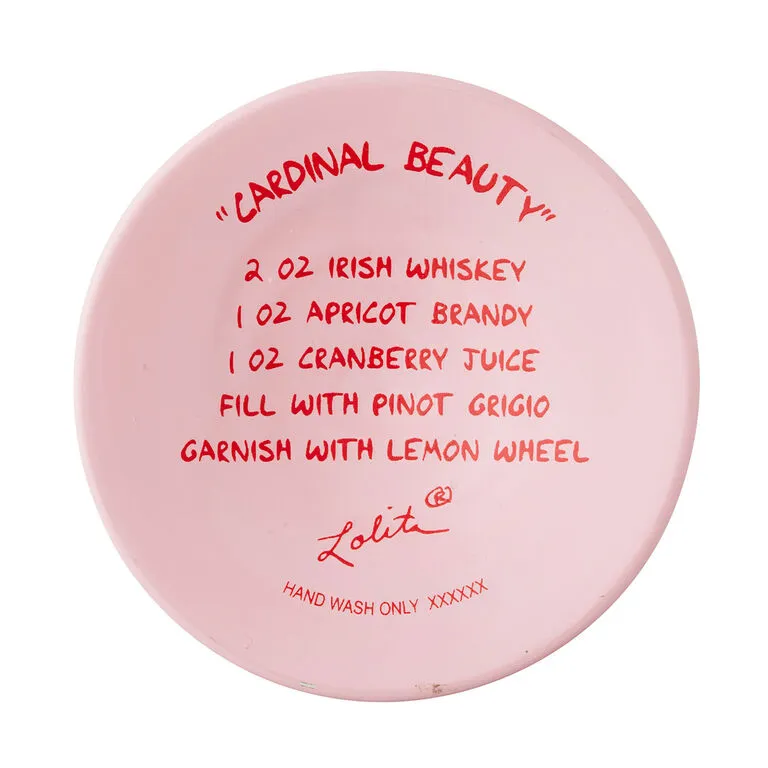 Enesco Lolita Cardinal Beauty Handpainted Wine Glass, 15 Oz. 6 Enesco Lolita Cardinal Beauty Handpainted Wine Glass, 15 Oz. - Image 4