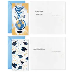 Hallmark Festive Grad Wishes Graduation Cards Assortment, Pack Of 36 -Hallmark shop Casual Painted Money Holder Graduation Cards Assortment 5GEY2015 03