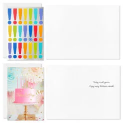 Hallmark Colorful Classic Boxed All-Occasion Cards Assortment, Pack Of 12 -Hallmark shop Celebrate Assorted Boxed AllOccasion Cards 3EDX1204 04