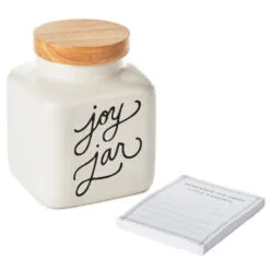 Hallmark Ceramic Joy Jar And Notepad, Set Of 2 -Hallmark shop Ceramic Joy Jar and Note Pad 1SNN1080 03