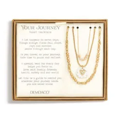 Demdaco Champagne Your Journey Layered Love Necklace, 24" -Hallmark shop Champagne Bead Layered Necklace 1004670136 03