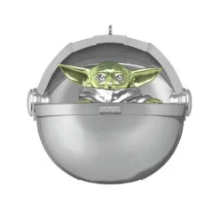 Hallmark Disney 100 Years Of Wonder Star Wars™ And Marvel Heroes Ornaments, Set Of 4 -Hallmark shop Chewie Grogu Black Panther Spiderman Keepsake Ornaments 5499QXI7447 03