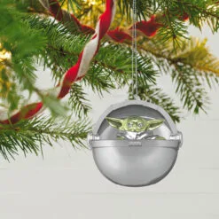 Hallmark Disney 100 Years Of Wonder Star Wars™ And Marvel Heroes Ornaments, Set Of 4 -Hallmark shop Chewie Grogu Black Panther Spiderman Keepsake Ornaments 5499QXI7447 06