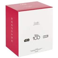 Hallmark Disney 100 Years Of Wonder Star Wars™ And Marvel Heroes Ornaments, Set Of 4 -Hallmark shop Chewie Grogu Black Panther Spiderman Keepsake Ornaments 5499QXI7447 13