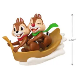Hallmark Disney Chip And Dale Snow Much Fun! Ornament -Hallmark shop Chip and Dale Chipmunks Sledding Keepsake Ornament 2099QXD6567 03