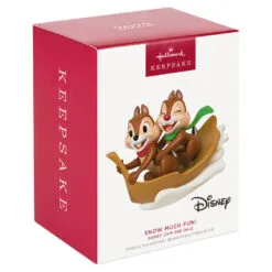 Hallmark Disney Chip And Dale Snow Much Fun! Ornament -Hallmark shop Chip and Dale Chipmunks Sledding Keepsake Ornament 2099QXD6567 04