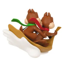 Hallmark Disney Chip And Dale Snow Much Fun! Ornament -Hallmark shop Chip and Dale Chipmunks Sledding Keepsake Ornament 2099QXD6567 06