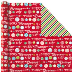 Hallmark Christmas Cheer 4-Pack Reversible Wrapping Paper Assortment, 150 Sq. Ft. 14 Hallmark Christmas Cheer 4-Pack Reversible Wrapping Paper Assortment, 150 Sq. Ft. -Hallmark shop Christmas Cheer Assortment Reversible Wrapping Paper 5JXW1736 06