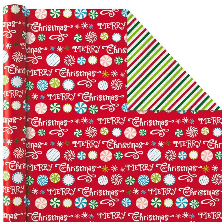 Hallmark Christmas Cheer 4-Pack Reversible Wrapping Paper Assortment, 150 Sq. Ft. 8 Hallmark Christmas Cheer 4-Pack Reversible Wrapping Paper Assortment, 150 Sq. Ft. - Image 6