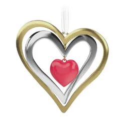 Hallmark Our Christmas Together 2023 Metal Ornament -Hallmark shop Christmas Together Metal Hearts Keepsake Ornament 1899QGO2889 06