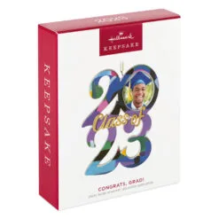 Hallmark Congrats, Grad! 2023 Ceramic Photo Frame Ornament -Hallmark shop Class of 2023 Picture Frame Keepsake Ornament 1999QHX3089 04