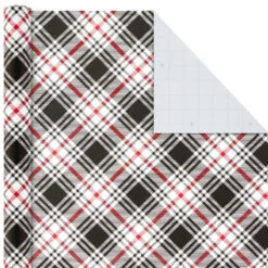 Hallmark Classic Plaids 4-Pack Wrapping Paper Assortment, 120 Sq. Ft. -Hallmark shop Classic Plaids Christmas Wrapping Paper Assortment 5JXW1040 04
