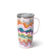 Swig Sand Art Stainless Steel Travel Mug, 22 Oz. -Hallmark shop Colored Wave Design Insulated Mug With Lid S102M22SA 01