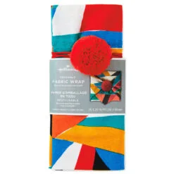 Hallmark 26" Colorful Abstract Fabric Gift Wrap With Elastic Band 13 Hallmark 26" Colorful Abstract Fabric Gift Wrap With Elastic Band -Hallmark shop Colorful Abstract Fabric Gift Wrap With Elastic Band 1299EJR6379 06