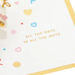 Hallmark Love You Always 3D Pop-Up Love Card 13 Hallmark Love You Always 3D Pop-Up Love Card -Hallmark shop Colorful Hearts 3D PopUp Love Card 1299LAD2904 03