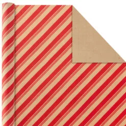 Hallmark Classic Christmas 4-Pack Kraft Wrapping Paper Assortment, 88 Sq. Ft. -Hallmark shop Colorful Kraft Assortment Christmas Wrapping Paper 5JXW1038 04