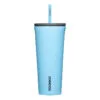 Corkcicle Santorini Aqua Stainless Steel Tumbler, 24oz. -Hallmark shop Corkcicle Aqua Blue Tumbler With Lid and Straw 2224SAN 01