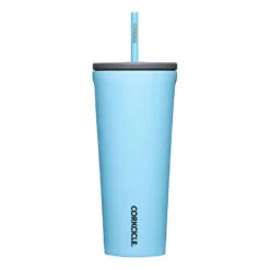 Corkcicle Santorini Aqua Stainless Steel Tumbler, 24oz.