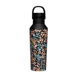 Corkcicle Radiant Garden Stainless Steel Sport Canteen, 20 Oz. -Hallmark shop Corkcicle Black Floral Insulated Water Bottle 2020PRG 03