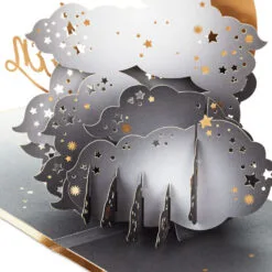 Hallmark Crescent Moon 3-D Pop-Up Halloween Card -Hallmark shop Crescent Moon and Bats 3D PopUp Halloween Card 1299IEH3001 05