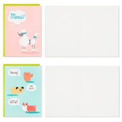 Hallmark Cute Dogs Assortment Blank Thank-You Notes, Pack Of 48 -Hallmark shop Cute Dogs Assortment Blank ThankYou Notes 5STZ1133 03