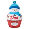 Hallmark Dad Cupcake 2023 Ornament -Hallmark shop Dad Snowman Cupcake 2023 Keepsake Ornament 1399QGO2537 01