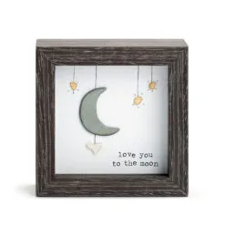 Demdaco Love You To The Moon Shadow Box