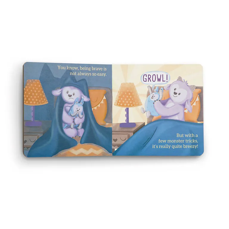 Demdaco Brave Me Brave You Board Book & Monster Mittens Gift Set 4 Demdaco Brave Me Brave You Board Book & Monster Mittens Gift Set - Image 2