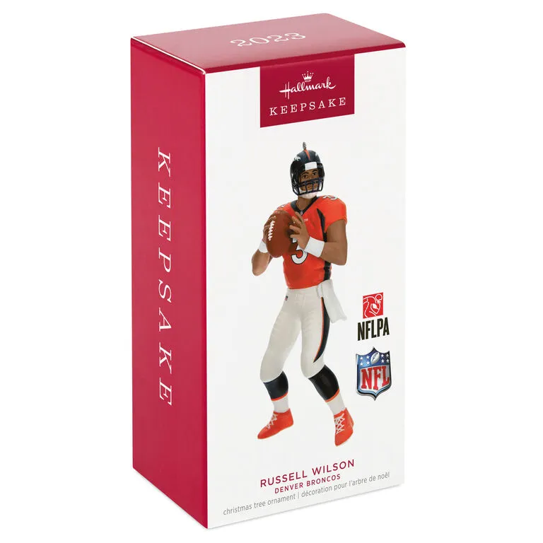 Hallmark NFL Denver Broncos Russell Wilson Ornament 6 Hallmark NFL Denver Broncos Russell Wilson Ornament - Image 4