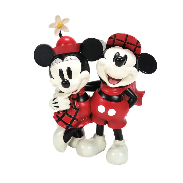 Enesco Disney Christmas Mickey And Minnie 2023 Figurine, 4" 3 Enesco Disney Christmas Mickey And Minnie 2023 Figurine, 4"