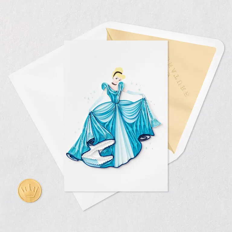 Hallmark Disney Princess Cinderella You Sparkle Quilled Paper Handmade Card 7 Hallmark Disney Princess Cinderella You Sparkle Quilled Paper Handmade Card - Image 5