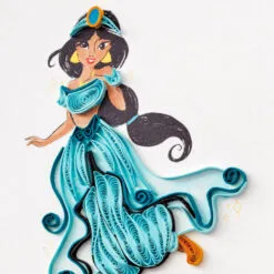 Hallmark Disney Princess Jasmine Magical Day Quilled Paper Handmade Card -Hallmark shop Disney Jasmine Quilled Paper Handmade Card for Her 1299LAD2857 04