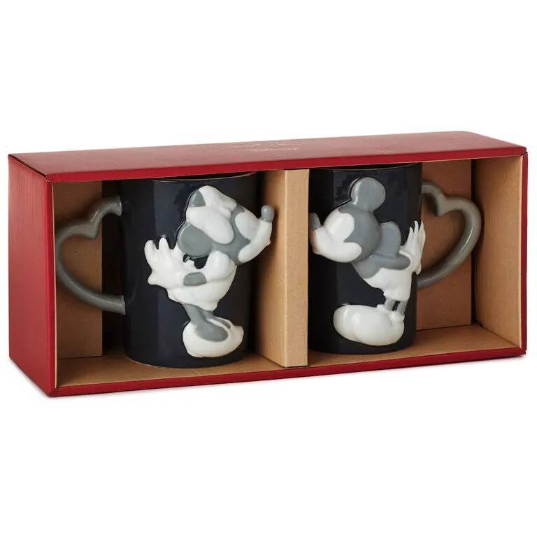 Hallmark Disney Mickey And Minnie Kissyface Mugs, Set Of 2 5 Hallmark Disney Mickey And Minnie Kissyface Mugs, Set Of 2 - Image 3