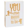 Hallmark Disney Mickey And Minnie Meant To Be Quote Sign -Hallmark shop Disney Mickey and Minnie Meant to Be Sentiment 1DYG2049 01