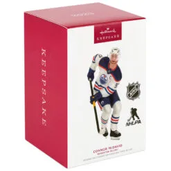 Hallmark NHL® Edmonton Oilers® Connor McDavid Ornament -Hallmark shop Edmonton Oilers Connor McDavid Keepsake Ornament 2299QXI7169 04