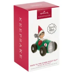Hallmark The Elf On The Shelf® Race To The Finish Scout Elf™ Ornament 11 Hallmark The Elf On The Shelf® Race To The Finish Scout Elf™ Ornament -Hallmark shop Elf on the Shelf in Race Car Keepsake Ornament 1799QXI7357 04