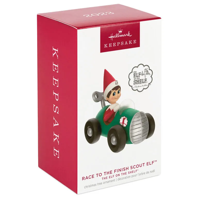 Hallmark The Elf On The Shelf® Race To The Finish Scout Elf™ Ornament 6 Hallmark The Elf On The Shelf® Race To The Finish Scout Elf™ Ornament - Image 4
