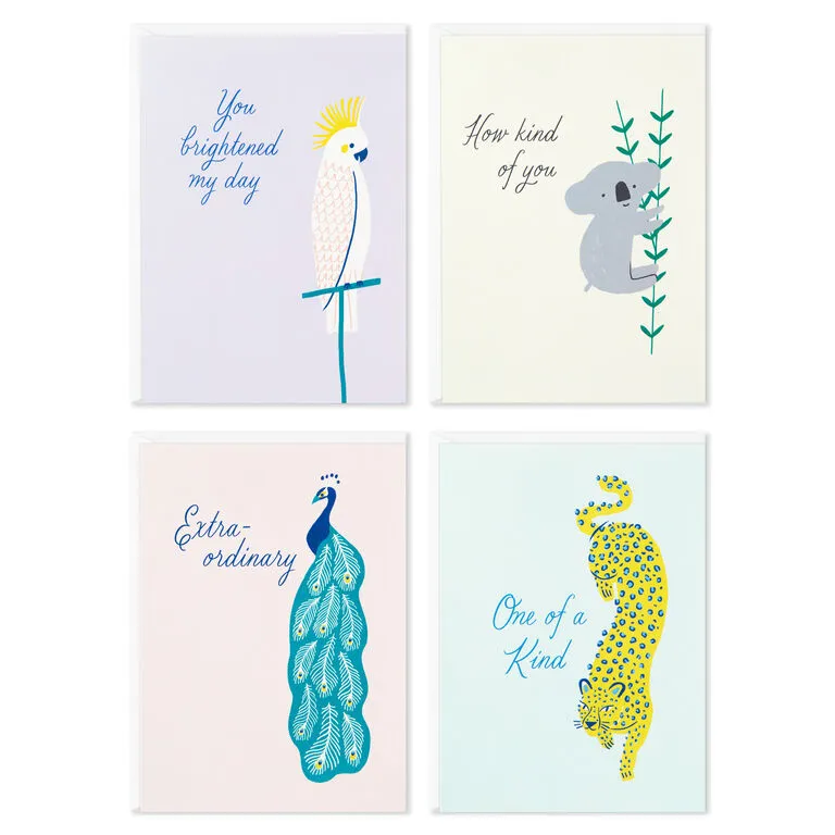 Hallmark Exotic Animals Assorted Blank Thank-You Notes, Pack Of 48 4 Hallmark Exotic Animals Assorted Blank Thank-You Notes, Pack Of 48 - Image 2