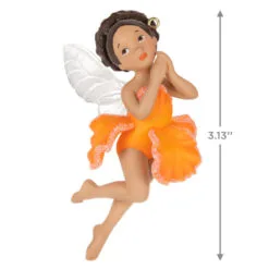 Hallmark Fairy Messengers Special Edition Ornament 10 Hallmark Fairy Messengers Special Edition Ornament -Hallmark shop Fairy in Orange Flower Dress Keepsake Ornament 1699QGO2789 03