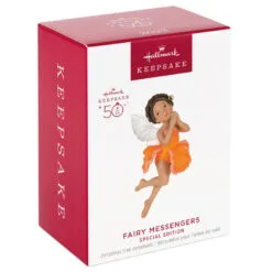 Hallmark Fairy Messengers Special Edition Ornament 11 Hallmark Fairy Messengers Special Edition Ornament -Hallmark shop Fairy in Orange Flower Dress Keepsake Ornament 1699QGO2789 04