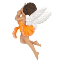 Hallmark Fairy Messengers Special Edition Ornament 13 Hallmark Fairy Messengers Special Edition Ornament -Hallmark shop Fairy in Orange Flower Dress Keepsake Ornament 1699QGO2789 06