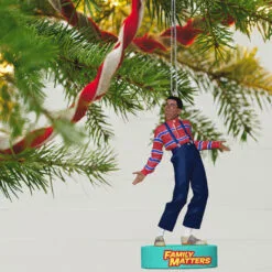 Hallmark Family Matters Steve Urkel Ornament With Sound 9 Hallmark Family Matters Steve Urkel Ornament With Sound -Hallmark shop Family Matters Steve Urkel Keepsake Ornament 2199QXI6267 02