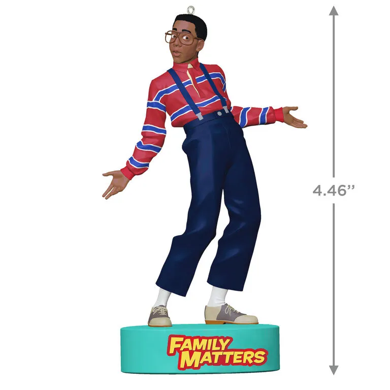 Hallmark Family Matters Steve Urkel Ornament With Sound 5 Hallmark Family Matters Steve Urkel Ornament With Sound - Image 3