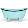 Finchberry Blue Metal Farmhouse Bathtub Soap Dish -Hallmark shop Finchberry Blue Metal Bathtub Soap Dish 9155BLUE 01