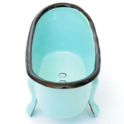 Finchberry Blue Metal Farmhouse Bathtub Soap Dish 7 Finchberry Blue Metal Farmhouse Bathtub Soap Dish -Hallmark shop Finchberry Blue Metal Bathtub Soap Dish 9155BLUE 03