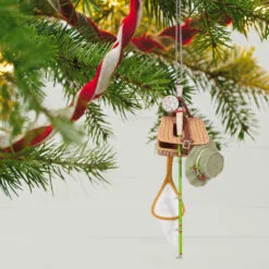 Hallmark Feelin' Fishy 2023 Ornament -Hallmark shop Fishing Gear Keepsake Ornament 1699QGO2899 02