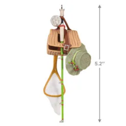 Hallmark Feelin' Fishy 2023 Ornament -Hallmark shop Fishing Gear Keepsake Ornament 1699QGO2899 03